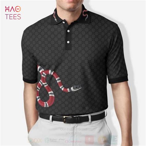 mens gucci v neck t shirt|Gucci polo shirt snake collar.